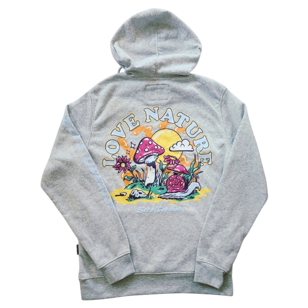 Mushroom Love Nature' Hoodie Pullover Streetwear UNISEX Trademark Brooklyn